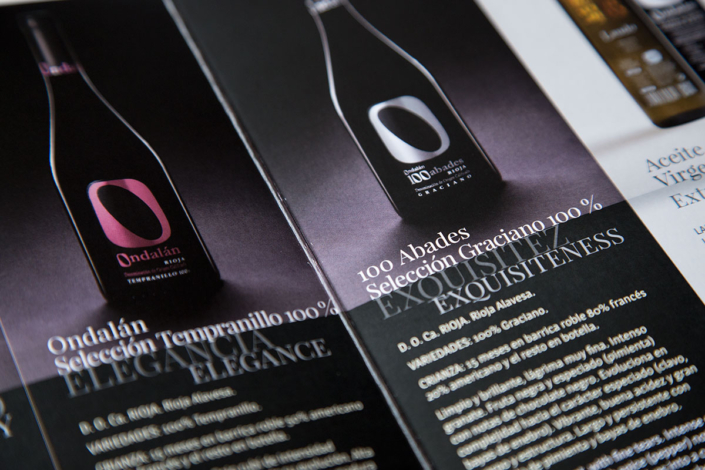 Identidad corporativa y diseño de elementos de comunicación para Bodegas Ondalán