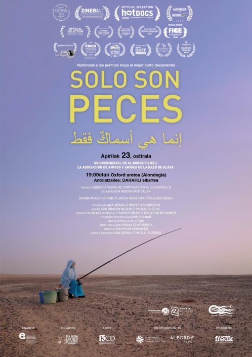 Diseño del cartel para la película documental Solo Son Peces de Alborde Films