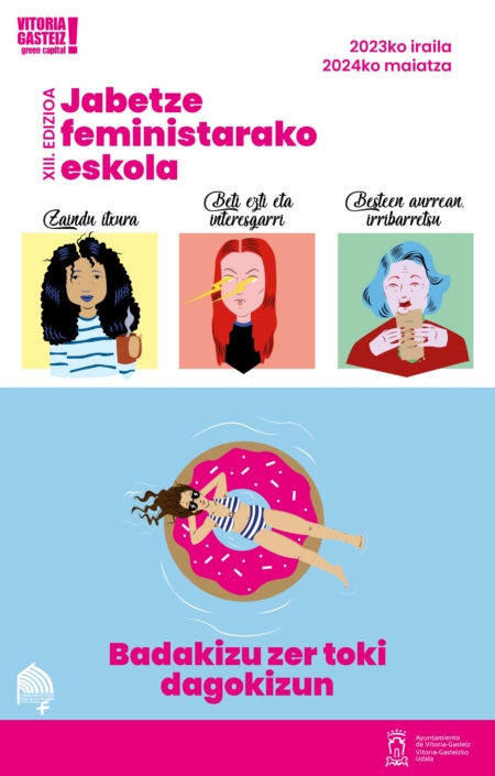 Jabetze feministarako eskola programazioaren liburuxka. Vitoria-Gasteizko Udala. 2023-2024